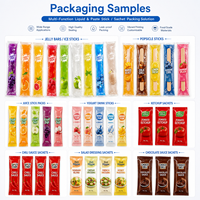 Machine d'emballage VFFS pour sachets de sauce, purée, lait de soja, ketchup, gelée de fruits, et produits surgelés (freeze pop)