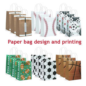 Wholesale Custom Logo Kraft <b>Brown</b> <b>Paper</b> <b>Bags</b> <b>with</b> <b>Handle</b> Food Takeaway Coffee Pizza Milk Shopping <b>Bags</b> - Product Image 5