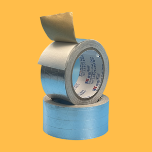 FSK Versterkte Aluminiumfolie Tape voor Ventilatiekanaal Isolatie, Vochtregulatie en Thermische Afdichting - Product Image 1