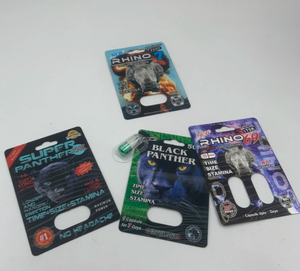 กล่องบรรจุภัณฑ์ยาเพิ่มสมรรถภาพทางเพศชาย <span class=keywords><strong>Rhino</strong></span> <span class=keywords><strong>7</strong></span> แบบพลาสติก กล่องยา Kitty Kat แบบแผงพลาสติก  แผ่นฟองน้ำนูนสำหรับสารเคมี <span class=keywords><strong>5000</strong></span> - Product Image 6