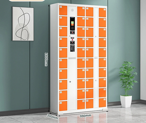 Điện Tử Thông Minh Thép Điện Thoại Locker Hệ Thống Với 6 8 10 12 18 24 36 Cửa Ra Vào Lắp Ráp Bưu Kiện Locker Với Đúc Tủ - Product Image 5