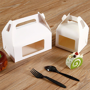Custom Biodegradable Personalized Transparent Packaging Dessert Birthday Cake Carton with Window - Product Image 4