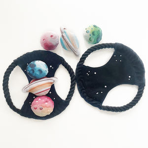 Venta caliente Cosmic <span class=keywords><strong>Planet</strong></span> series Juguetes de peluche para perros chirriantes para juguetes para masticar perros - Product Image 4