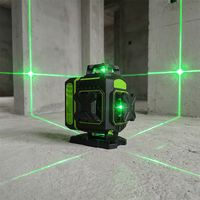 Niveau laser rotatif 360° à 16 lignes, faisceau vert 4D, support mural, plateforme élévatrice, installation de carrelage, Nivel AutoTool