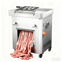 Trancheuse à viande électrique professionnelle en acier inoxydable haute puissance, trancheuse à porc