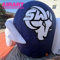 Casque de football gonflable en PVC de haute qualité pour sports de plein air, gonflables publicitaires personnalisés en usine à vendre
