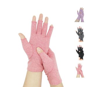 Guantes de trabajo sin dedos para artritis Guantes de presión Spandex Compresión Anti-Artritis Guantes para aliviar el dolor - Product Image 5