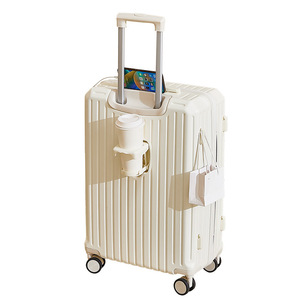 Valise multifonctionnelle 20 pouces pour femme, valise à roulettes, valise de <span class=keywords><strong>voyage</strong></span> 24 pouces pour homme avec serrure à code - Product Image 5