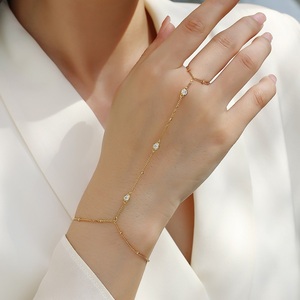 Bracciali da donna Moissanite di lusso con catena gemma bracciale con pietre preziose 925 anello in <span class=keywords><strong>argento</strong></span> e bracciale a maglie - Product Image 1