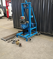 Foreuse rotative pour puits d'eau, profondeur max. 200 m, moteur électrique, machine de forage portable avec pompe, provenance Chine
