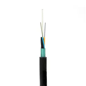 Terdampar Loose Tube Lapis Baja Gyts SM OPGW 24 Core Kabel Fiber Optik 2 KM Kayu Drum Harga