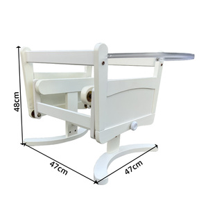 Support à bascule pour berceau Moïse <span class=keywords><strong>en</strong></span> bois <span class=keywords><strong>blanc</strong></span> de style nordique moderne pour chambre de bébé - Product Image 2