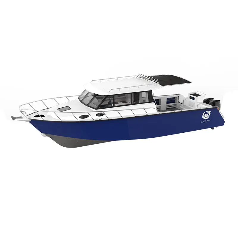Barca in alluminio 11.6m barca da pesca in alluminio di lusso per yacht di stile di vita in vendita con barca CE/velocità