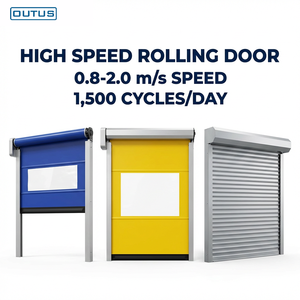 <span class=keywords><strong>Puerta</strong></span> Rápida Enrollable OUTUS IP65 Impermeable con Velocidad de Apertura de 2.0m/s para Almacenes Industriales y Fábricas de Refrigeración - Product Image 1