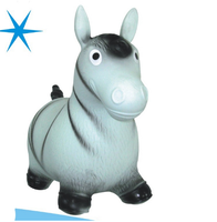 Jouet d'hiver gonflable en plastique, grande taille de cheval à saut, vente en gros