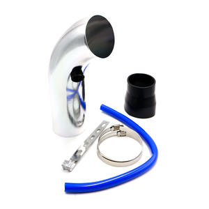 Kit de système d'admission d'air de voiture de 76 mm avec filtre à air en forme de champignon en alliage d'aluminium, tuyaux et conduites de qualité supérieure - Product Image 4