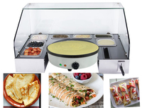 Nouvelle Arrivée Autre Machine à Collation Électrique à Crêpes, Crêpière Commerciale en Acier Inoxydable, Station de Service à Crêpes