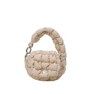 Nuevo Bolso Tote Pequeño con Pliegues, Estilo Nube, Acolchado, de Nailon, Monedero, Mini Bolso de Mano para Mujer - Product Image 6