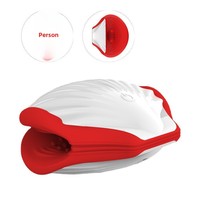 Dongguan Muschelförmiger Trainer USB-Aufladbar IPX7 Wasserdicht 10-Frequenz Kompressions-Vibration Saugnapf Berührungsempfindlich