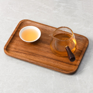 Piring Makan Kayu Solid Akasia Gaya Retro, Tersedia dalam Berbagai Ukuran, Cocok untuk Teh Kopi, Buah Kering, dan Keperluan Lainnya - Product Image 3