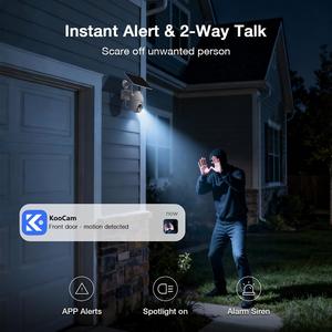 Cámaras de Seguridad Solares Inalámbricas para Exteriores con Almacenamiento Local, Sistema de Cámara de Seguridad para el Hogar de 6MP, Kit de 4 Cámaras, WiFi 2.4G y 5GHz, IA 360 °   Ver - Product Image 5