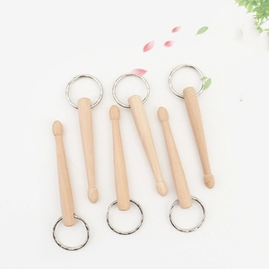 พวงกุญแจไม้กลองขนาดเล็กแบบขายส่ง ไม้กลองเปล่าสำหรับทำพวงกุญแจ - Product Image 1