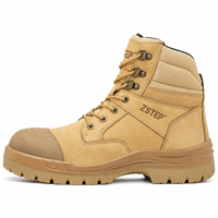 Bottes de travail montantes avec protection de la cheville et embout en acier pour le personnel des usines, des ateliers et des entrepôts industriels lourds