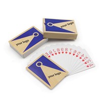 Jeu de poker personnalisé avec des cartes à jouer en papier à personnaliser, type publicitaire de poker