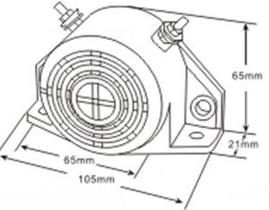 Alarma de marcha atrás para coche, bocina de tráfico epoxi de 12-80v, alarma de marcha atrás de seguridad impermeable, sirena con aprobación de la CE, venta al por mayor - Product Image 2