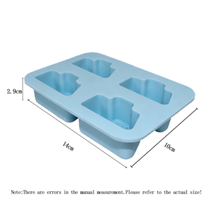 Molde de Silicona Personalizable de 4 Cavidades, Grado Alimenticio, Reutilizable, Fácil de Desmoldar, para Chocolate, Dulces, Hielo, Jabón y Manualidades - Product Image 4