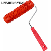 LSY7 ''Texture Roller DIY Decorative Art Pattern Paint Roller Rouleau en caoutchouc pour la décoration des murs, meubles et sols