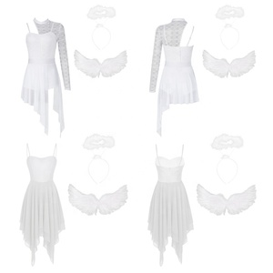 Vestidos de chifón para mujer, estilo estándar, para baile de salón, actuaciones en escenario, fiestas, Navidad, disfraces, carnaval - Product Image 4