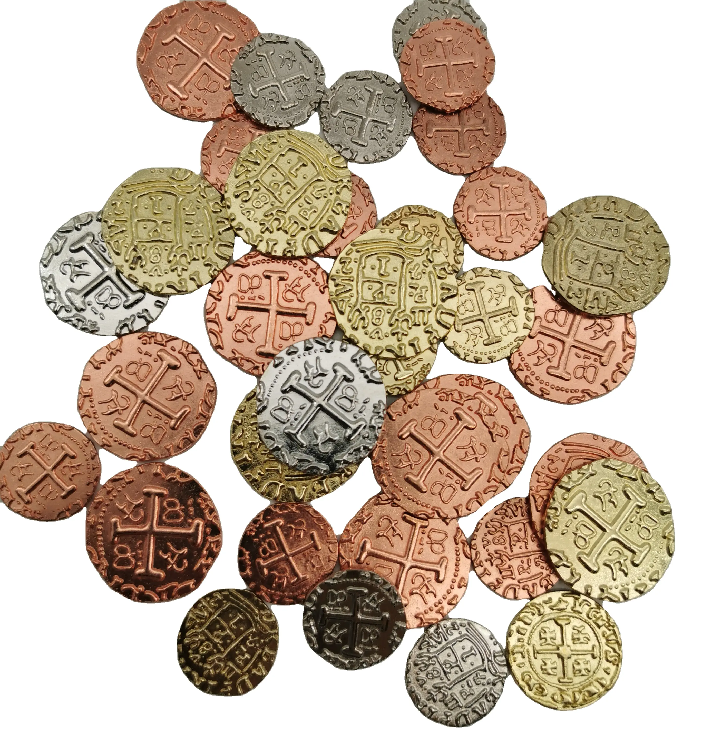 Moneta di metallo all'ingrosso per il gioco prezzo più economico monete pirata per il gioco e la collezione