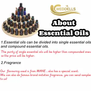 Weddells 100% 10ml Organic Natural Plant Set aceites esenciales para difusor lavanda aceite esencial de Romero