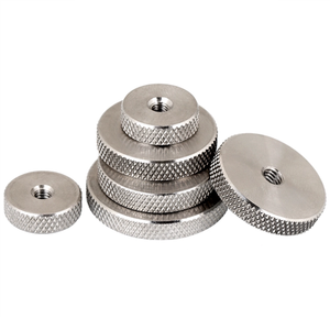 304 Edelstahl Rändelmutter M3 M4 M5 M6 M8 M10 mit großem flachem Griff, verstellbarer Rändelknopf, runder Daumenmutter - Product Image 3