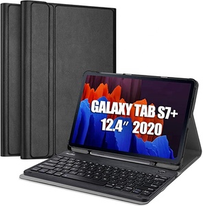 Ốp Kiêm Bàn Phím Samsung Galaxy Tab S7 Plus 12.4 2020 T970 T976B, Ốp Máy Tính Bảng Không Dây Răng Xanh - Product Image 1