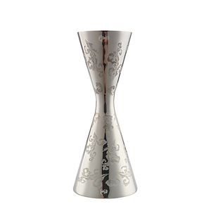 Verre doseur en acier inoxydable 304, finition miroir doré, jigger gradué en onces, outils de barman pour la Russie Abbey's Loch Dhu - Product Image 4