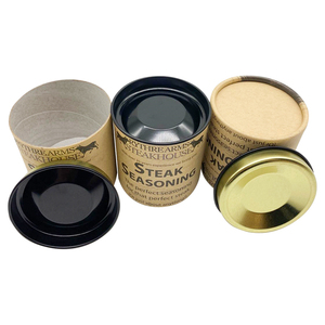 Boîtes de Papier Emballage alimentaire Rond Brun Kraft Rapide Sûre Tubes Cylindre Cookies Noix Snack Café Tube - Product Image 1