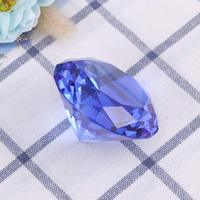 Grand diamant gemmes en acrylique, 30 pièces, 60mm, bijou pour Table de mariage