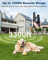 Wiederaufladbares Elektrisches Erziehungshalsband aus Kunststofffaser für Große und Kleine Hunde, Wasserdichtes Fernbedienungs-Hundetrainingsgerät gegen Bellen