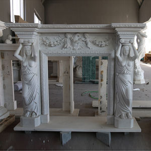 फैक्टरी सीधे आपूर्ति पत्थर इनडोर चिमनी अनुकूलित आकार सफेद संगमरमर एन्जिल मूर्ति चिमनी <span class=keywords><strong>mantel</strong></span> - Product Image 6