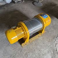 Treuil électrique à câble en acier simple, robuste, pour chantier, 220V/380V, avec télécommande, capacité de levage 1/2/3/5/10 tonnes