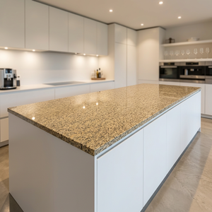 High Quality Durable Modern Crystal Yellow Granite Natural <b>Stone</b> Slab Crystalline Patterns Sparkling Light Living Room Landscape - Product Image 5