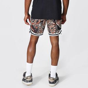 Shorts de sport OEM personnalisés pour homme, pour l'été, la gym et le basketball, décontractés, taille élastique, mi-cuisse, 100% coton respirant - Product Image 2