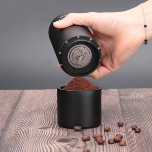 Kingze USB Có Thể Sạc Lại Tự Động Mini Cà Phê Đậu Máy Xay Cá Nhân OEM Cà Phê Điện Tử Maker Thiết Kế Hiện Đại - Product Image 3