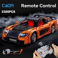 Cada C61502 Nouveau Kit de Modélisme MOC Voiture de Course 1:8 Télécommandée, Cadeau Sportif à Assembler pour Adultes, Ensembles de Blocs de Construction 3182 Pièces