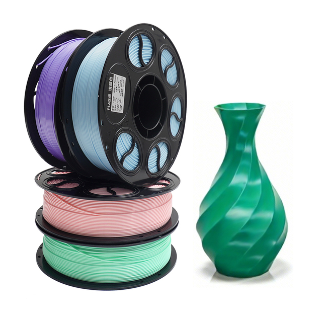 PLA 3D Printer Filament 3D Printing Consumables Source Factory 1.75mm 1kg 330m Length 28 Colors Glossy Finish FDM Compatible