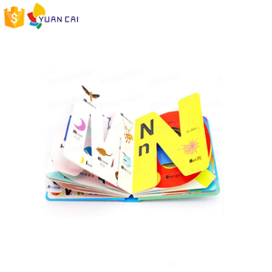 OEM personalizado ABC aprendizaje del alfabeto inglés de corte Carta en forma de libro de impresión para niños - Product Image 3