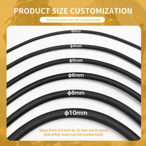 Corde élastique colorée forte rouleau corde en caoutchouc de choc 1mm 2mm 2.5mm 3mm 4mm 6mm 8mm 10mm cordes élastiques rondes extensibles de 5mm - Product Image 3