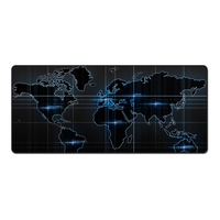 Wellux – grand tapis de souris noir 900x400mm, Base antidérapante, imperméable, pliable, pour les joueurs, bureau, carte de jeu